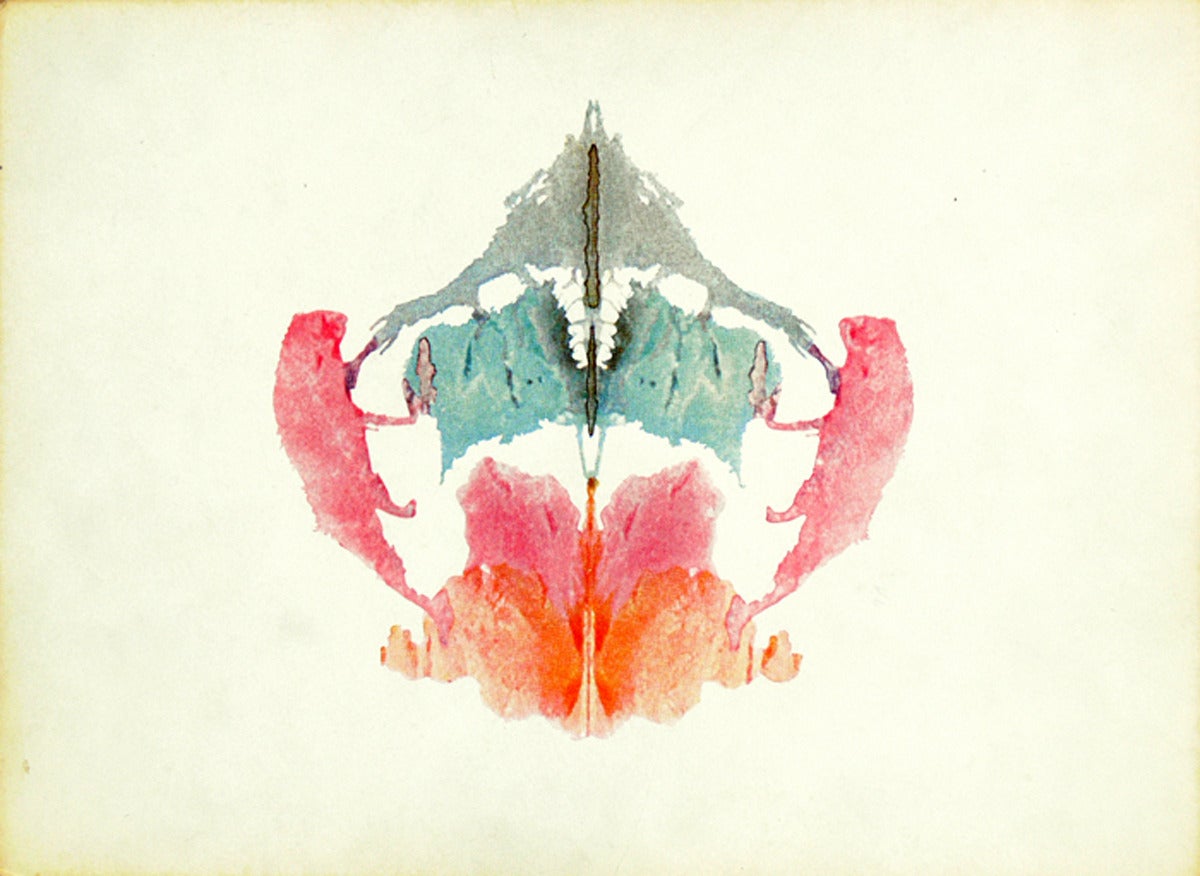 Swiss Group of Original Abstract Rorschach Inkblot Test Prints