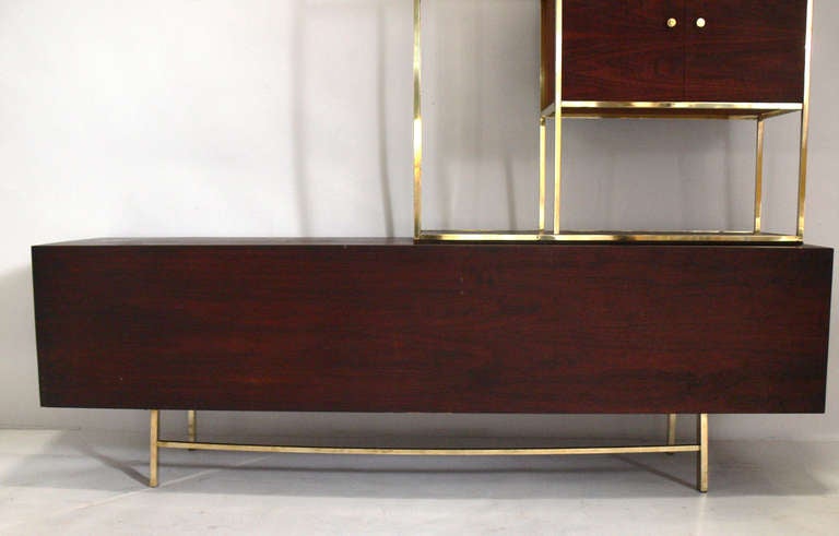 Mid-20th Century Modern Etagere and Credenza in the manner of Paul McCobb