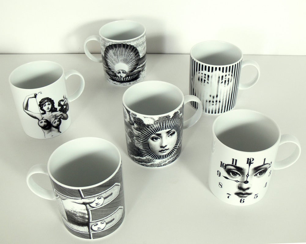 fornasetti coffee cups
