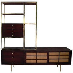 Modern Etagere and Credenza in the manner of Paul McCobb
