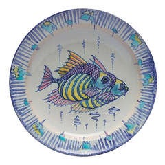Chris Lanooy Ceramic plate with Decoration 1920s