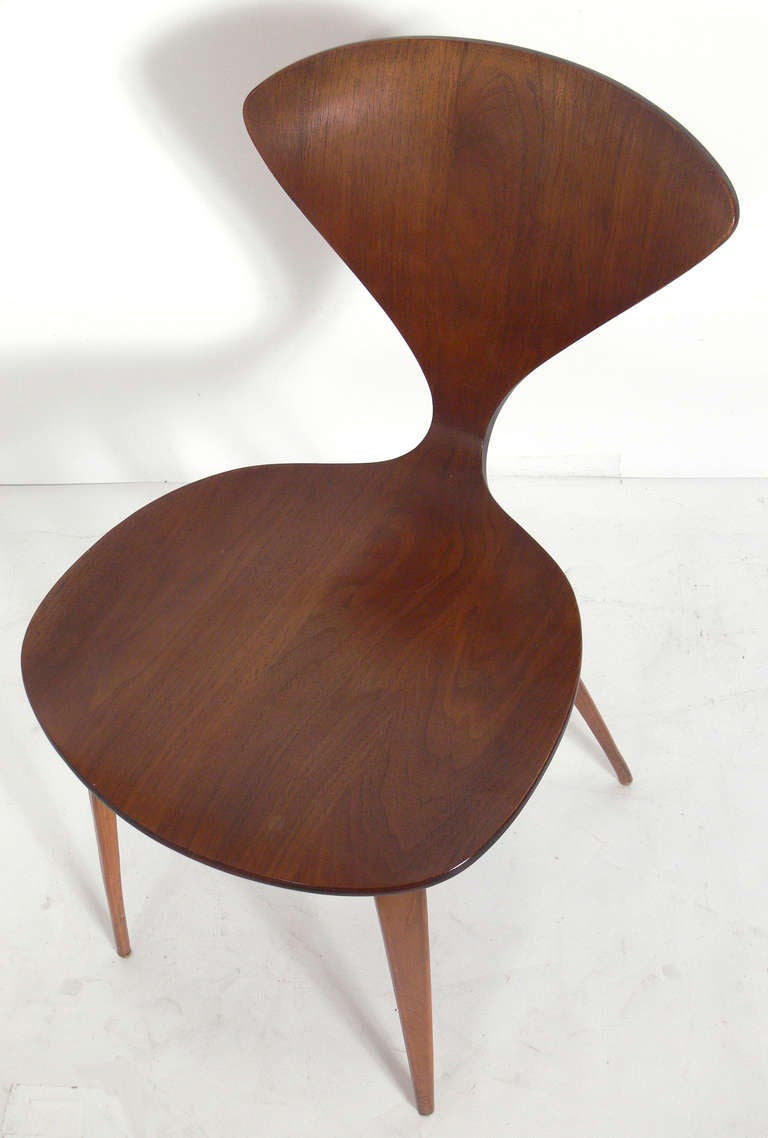 Walnut Set of 12 Plycraft Dining Chairs Designed by Norman Cherner