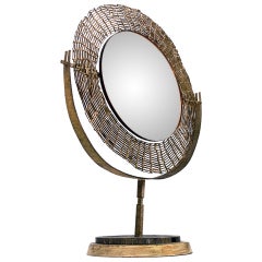 Sculptural French Vanity Mirror