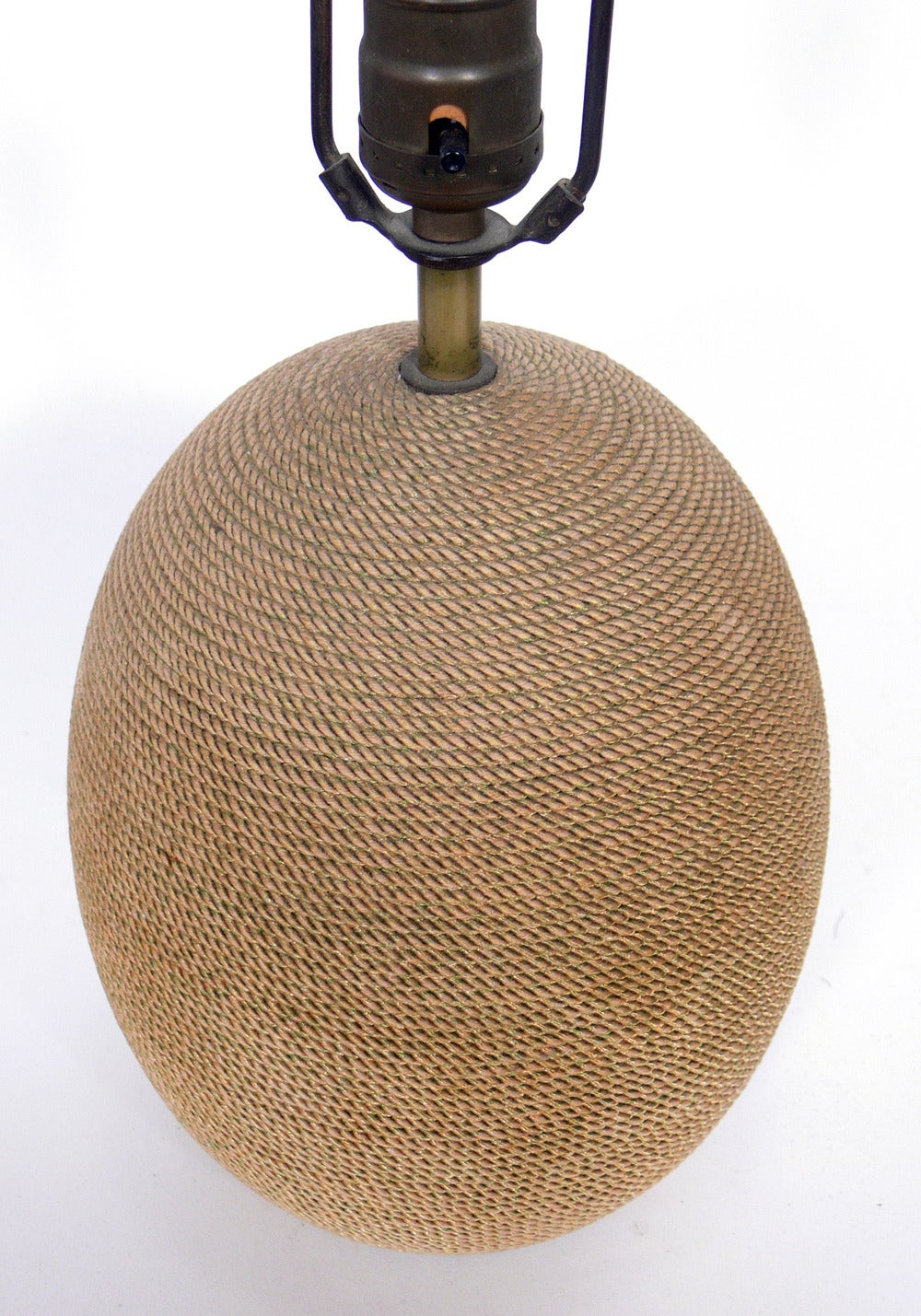 American Selection of Wood and Rope Table Lamps