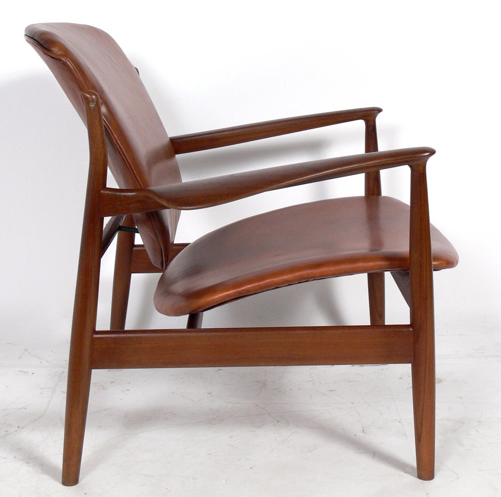 Danish Modern Lounge Chair by Finn Juhl at 1stDibs