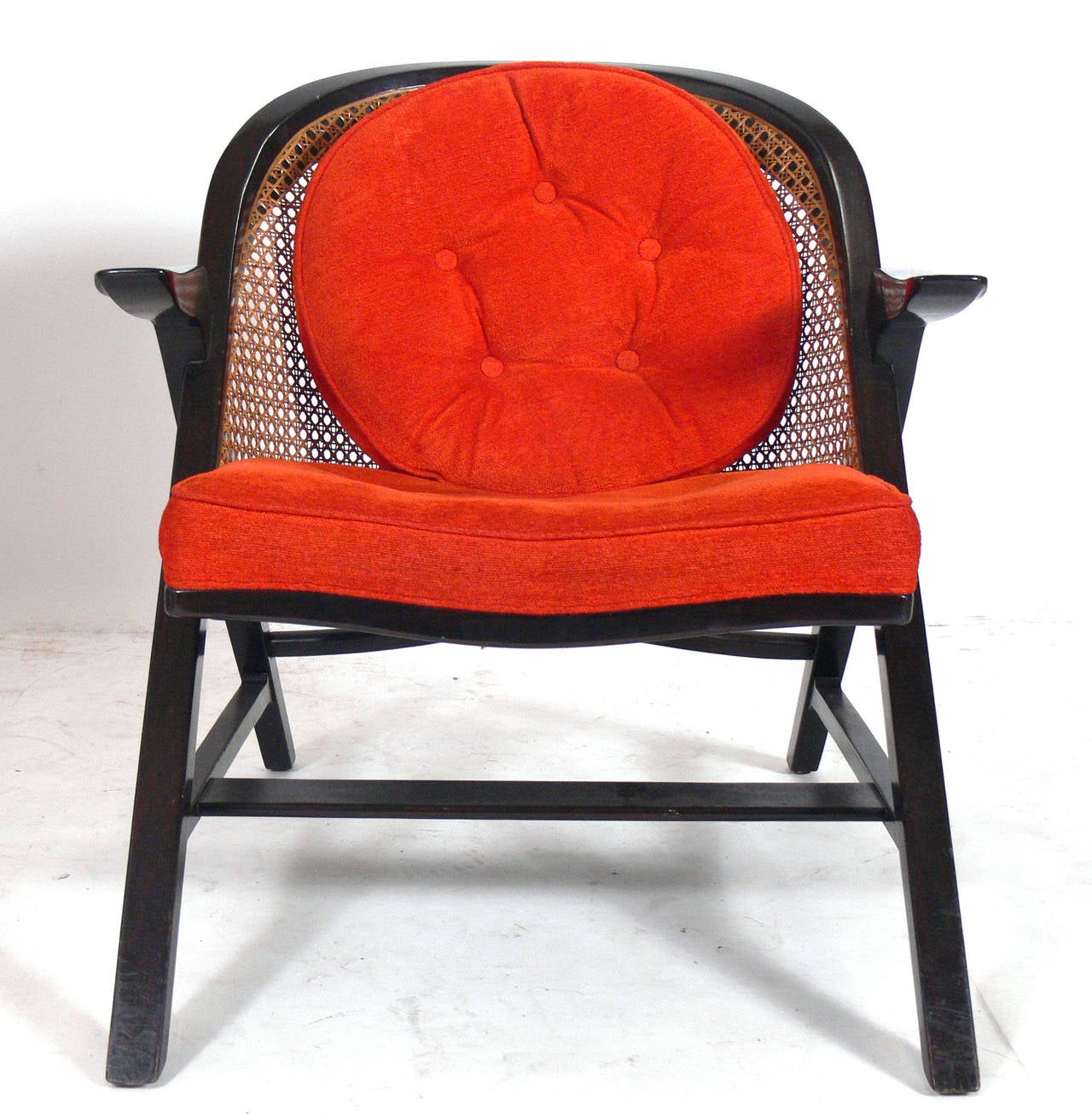 American Pair of Curvaceous Lounge Chairs by Edward Wormley for Dunbar