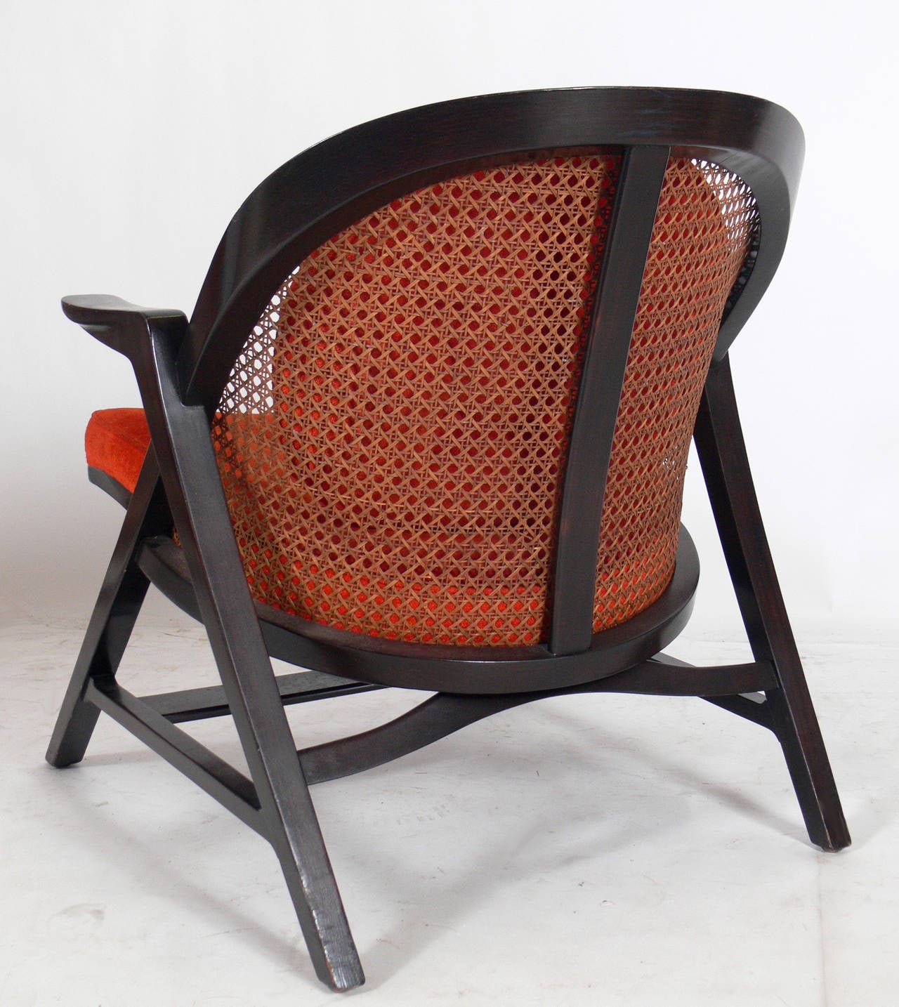Mid-20th Century Pair of Curvaceous Lounge Chairs by Edward Wormley for Dunbar
