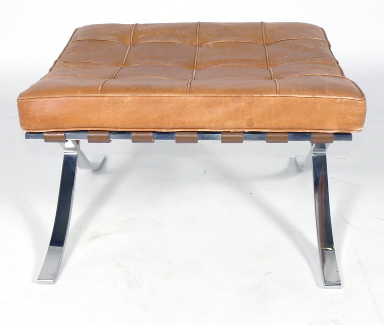 American Barcelona Stool by Mies van der Rohe for Knoll