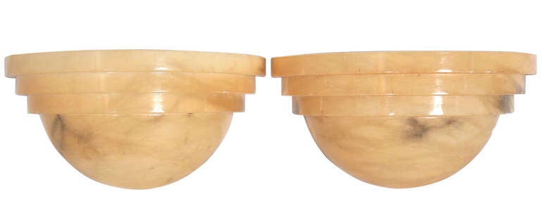 Unknown Pair of Alabaster Sconces - Two Pairs Available