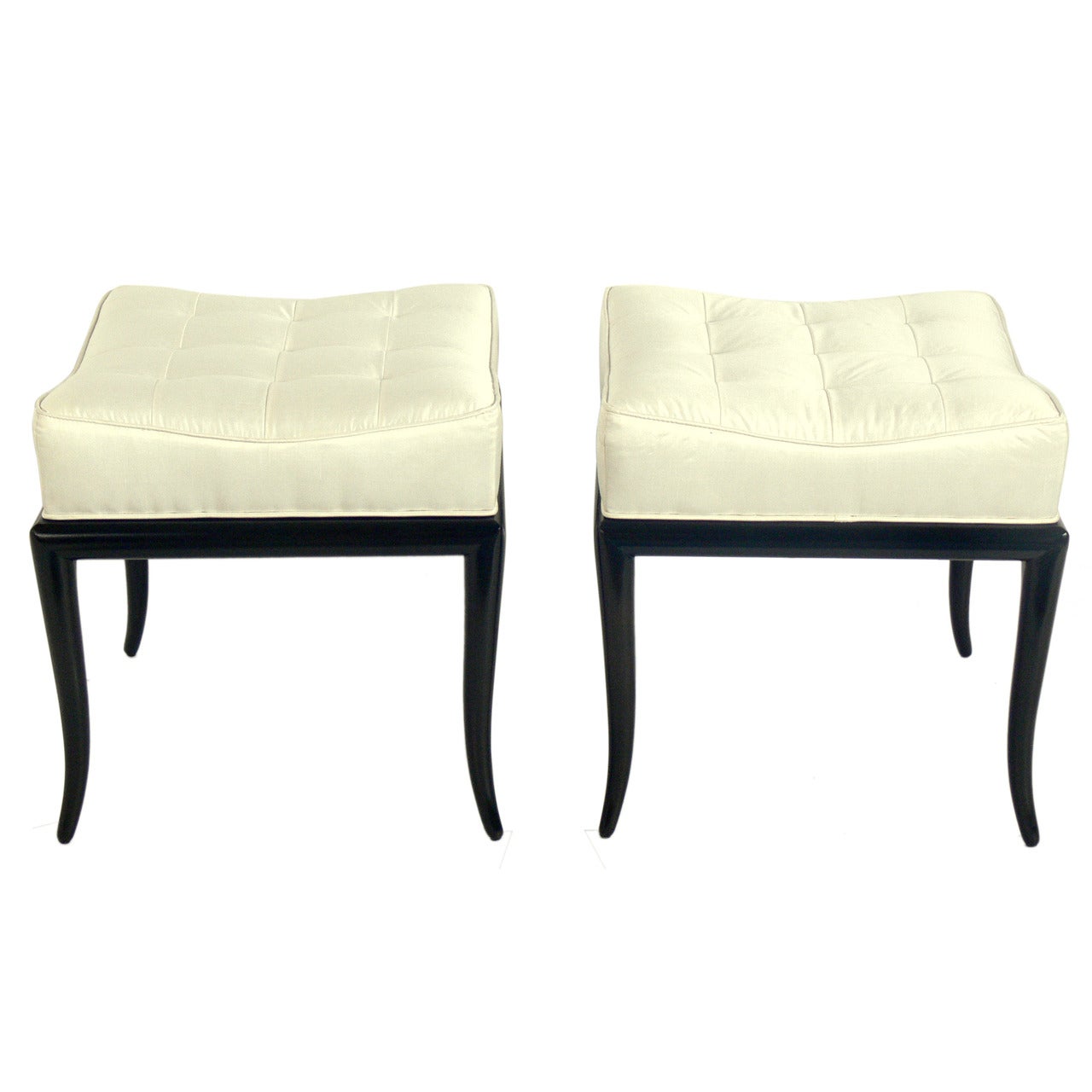 Pair of Elegant Stools by T.H. Robsjohn-Gibbings