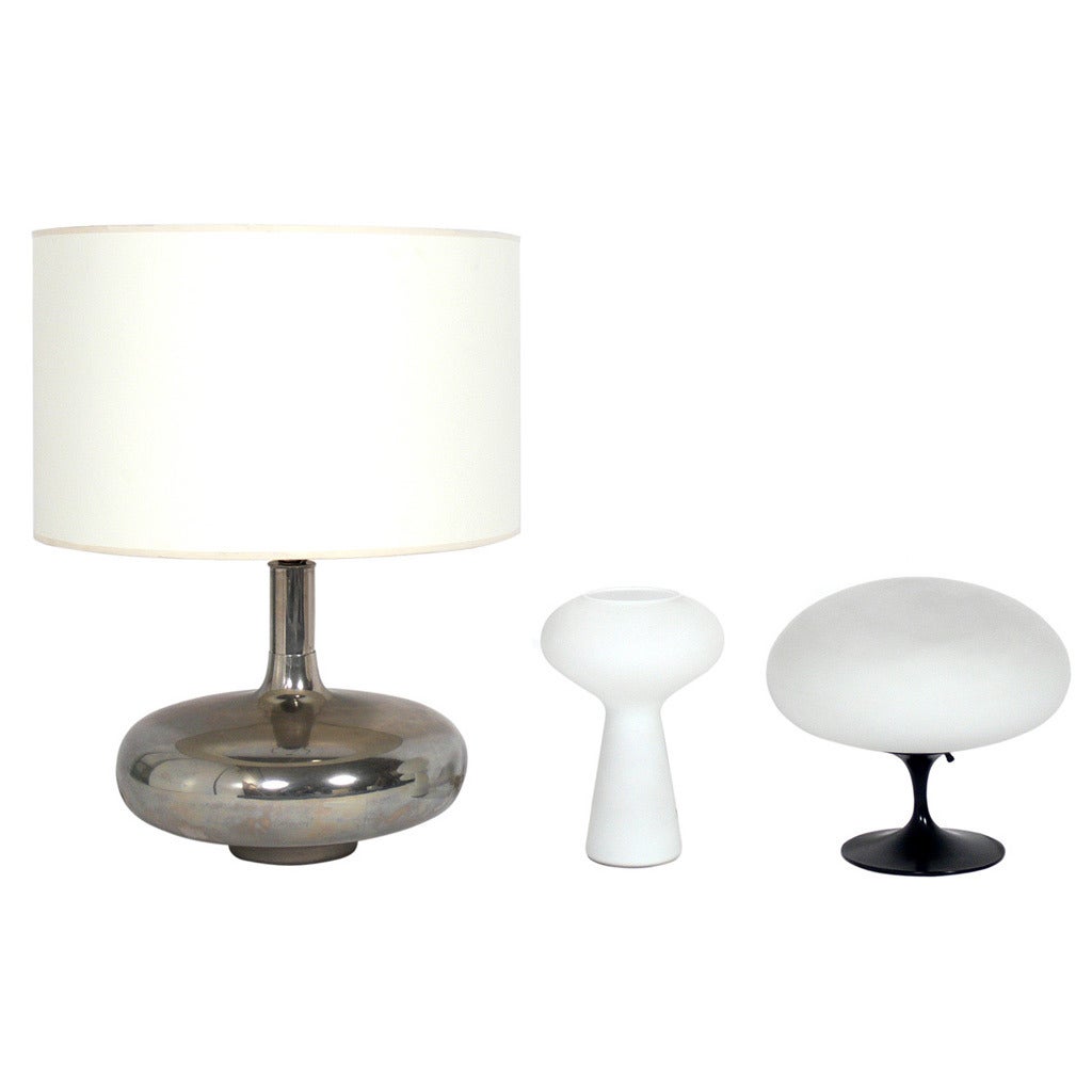 Selection of Sculptural Mid Century Modern Lamps For Sale