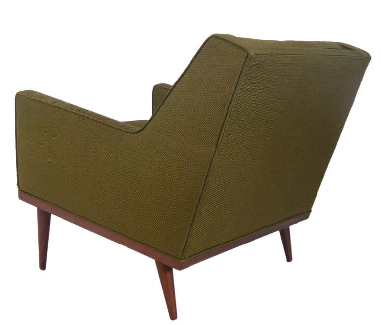 American Pair of Modern Lounge Chairs by Milo Baughman