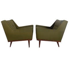 Pair of Modern Lounge Chairs by Milo Baughman