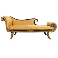 Glamorous Hollywood Regency Chaise Longue or Daybed