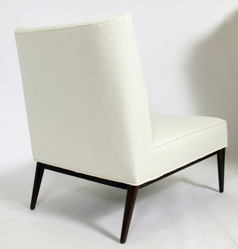 Lacquered Low Slung Modern Slipper Chair by Paul McCobb