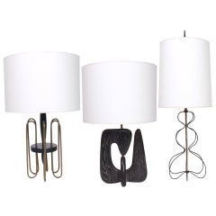 Black and Brass Modern Lamps