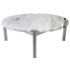 Modernist Marble Coffee Table by Jens Risom