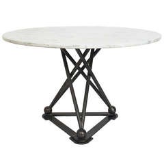 Modernist Gun Metal Table Base - Center Table, Game Table or Dining Table