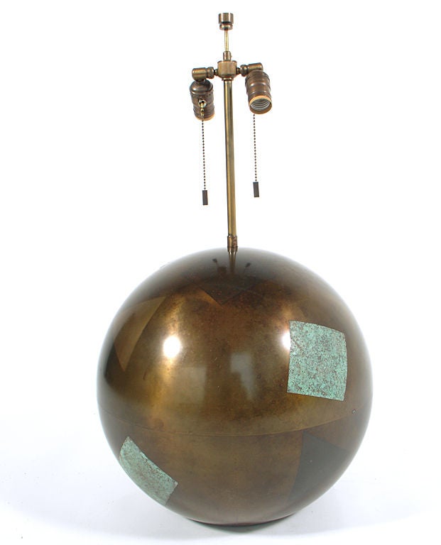 Large Globe Lamp designed by Karl Springer