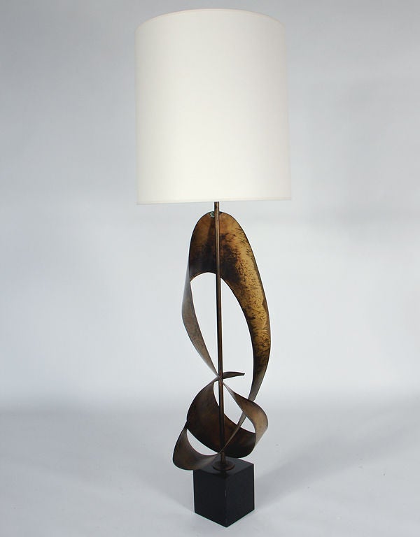 Pair of Large Scale Sculptural Lamps by Laurel