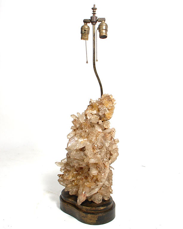 American Rock Crystal Lamp designed by Carole Stupell