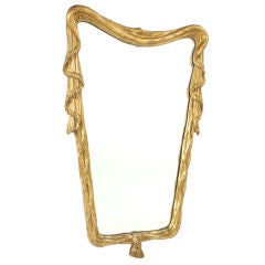 Handcarved Gilt Italian Mirror