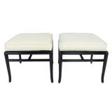 *Pair of Curvaceous Legged Stools by T. H. Robsjohn Gibbings
