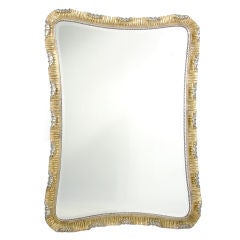 Venetian Scalloped Mirror - Hand Carved and Gilt