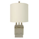 Nickel Plated Desk Lamp with Greek Key Design 8