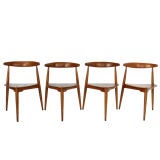 Hans Wegner Dining Chairs  Set of Four