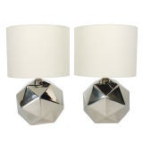 Used Nickel Plated Geodesic Dome Lamps