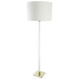 Crystal and Brass Floor Lamp by Hansen