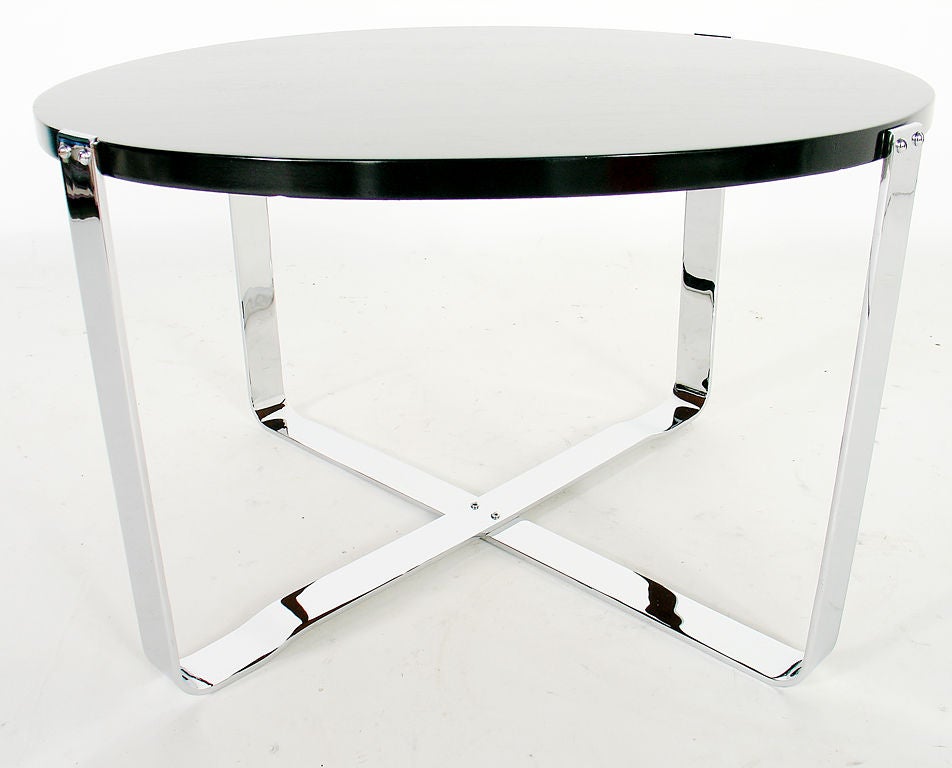 Art Deco Chrome Strap Coffee Table