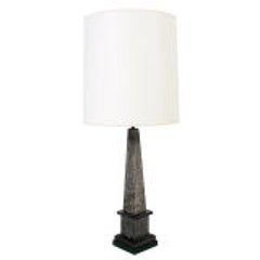1940's Marble Obelisk Lamp 5