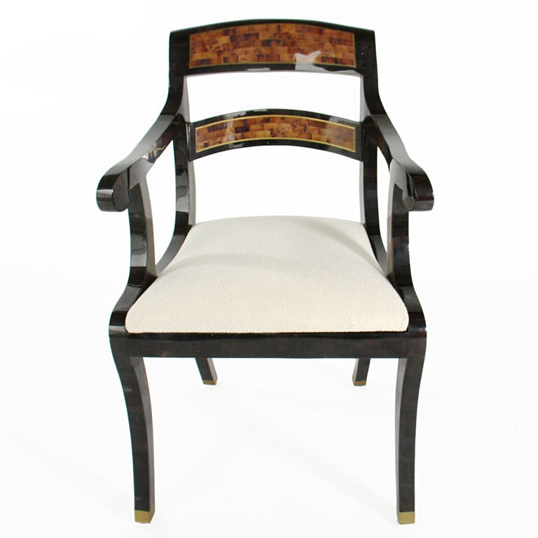 Tessellated Horn Chair by Maitland Smith