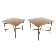 Pair of Large Side Tables designed by T.H. Robsjohn Gibbings Pair of Large Side Tables designed by T.H. Robsjohn Gibbings