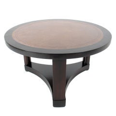 Leather Top Coffee Table by Edward Wormley for Dunbar