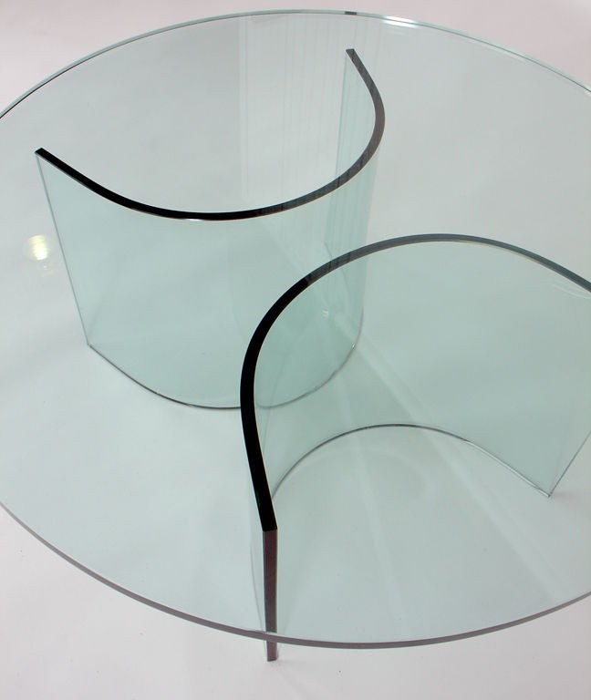 Sculptural Glass Coffee Table Base 1