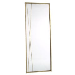 Sculptural Brass Mirror by Paul McCobb