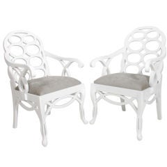 Pair of Loop Chairs after Frances Elkins