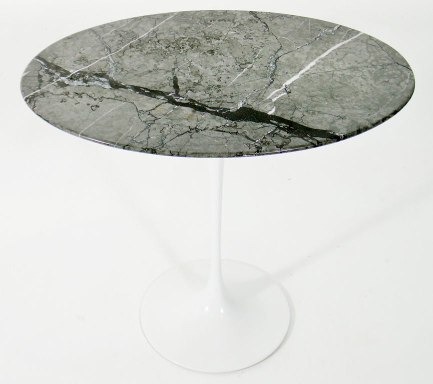 Rare Custom Oval Marble Top Tables by Eero Saarinen