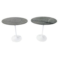 Rare Custom Oval Marble Top Tables by Eero Saarinen