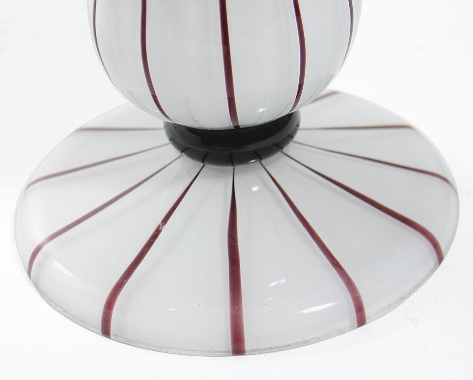 Glass Trumpet Vase by Michael Powolny for Loetz