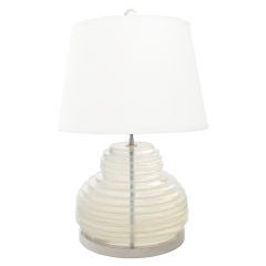 Incredible Stacked Lucite Disc Lamp
