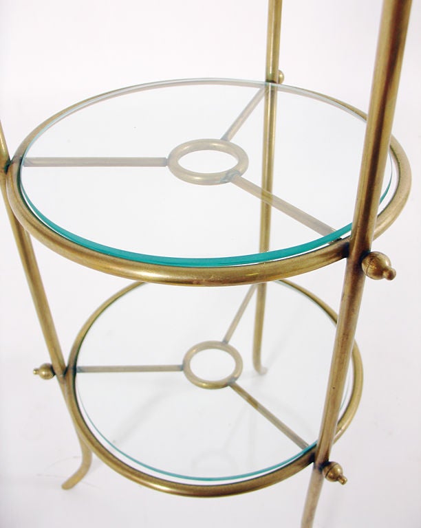 Selection of Brass Serving Tables and Cart for Entertaining 1