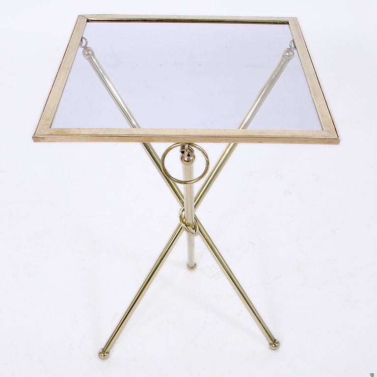 Selection of Brass Serving Tables and Cart for Entertaining 3