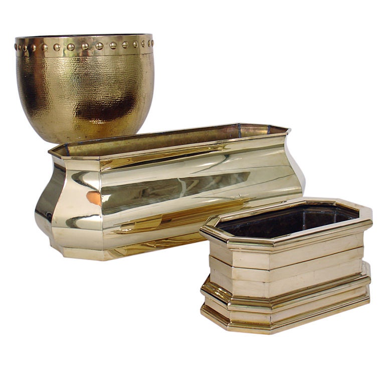 Italian Brass Planter or Wine Cooler