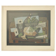 Large Scale Abstract Lithograph by Georges Braque