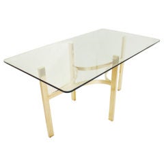 Sculptural Brass Console or Dining Table Base