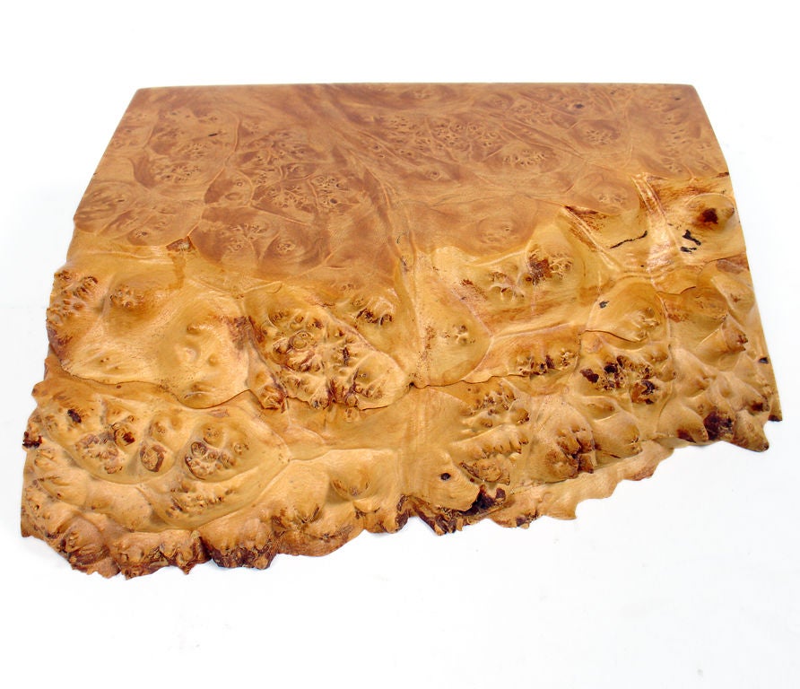Studio Craft Jewelry Box by Michael Elkan in Birdseye Maple Burl In Excellent Condition In Atlanta, GA